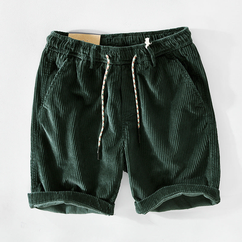 LUCA - Shorts di Cotone a Coste da Uomo