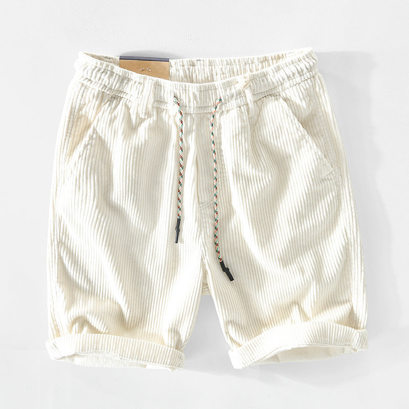 LUCA - Shorts di Cotone a Coste da Uomo